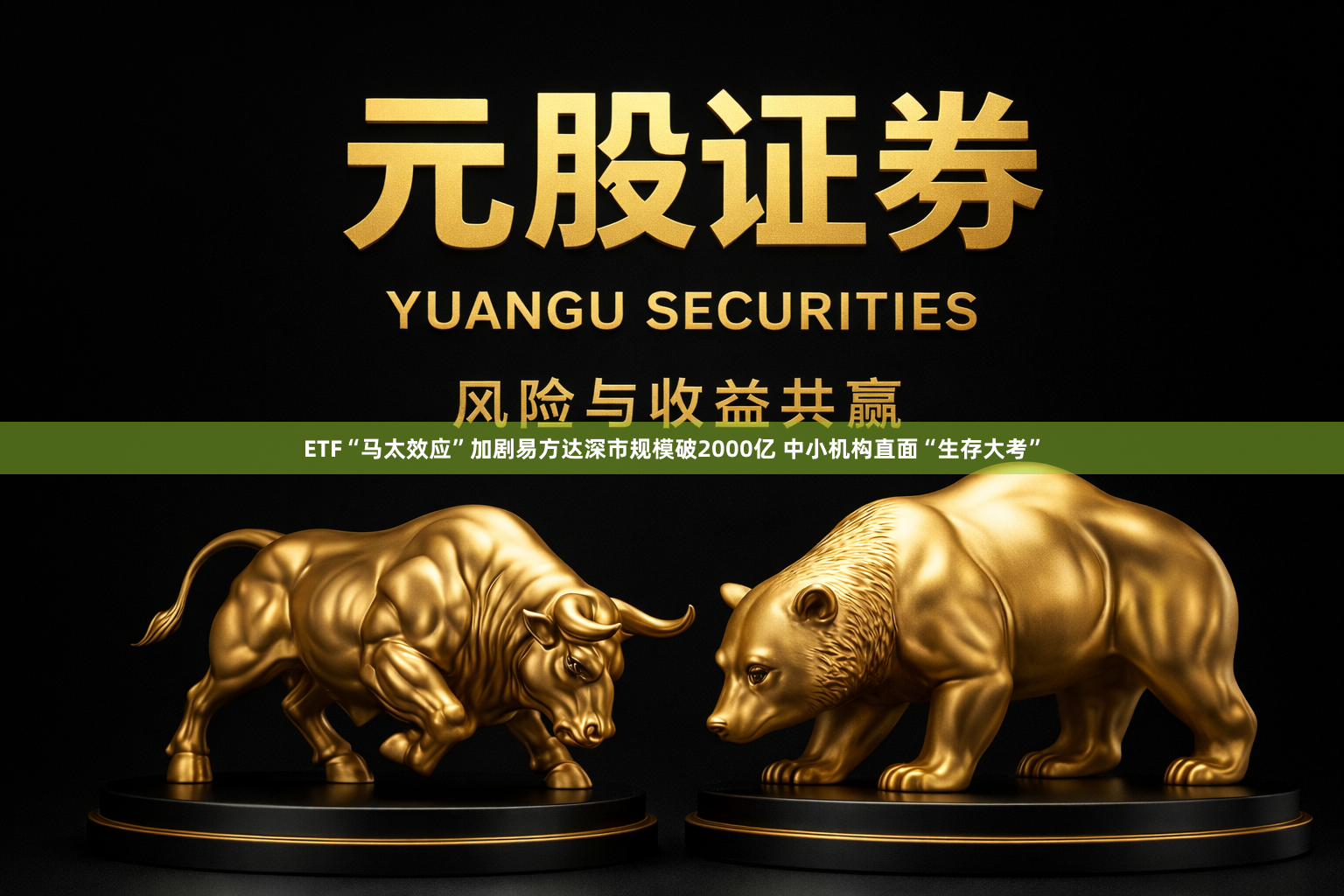ETF“马太效应”加剧易方达深市规模破2000亿 中小机构直面“生存大考”