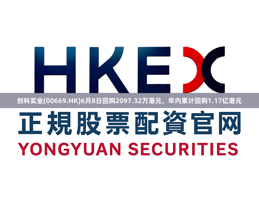 创科实业(00669.HK)6月8日回购2097.32万港元，年内累计回购1.17亿港元